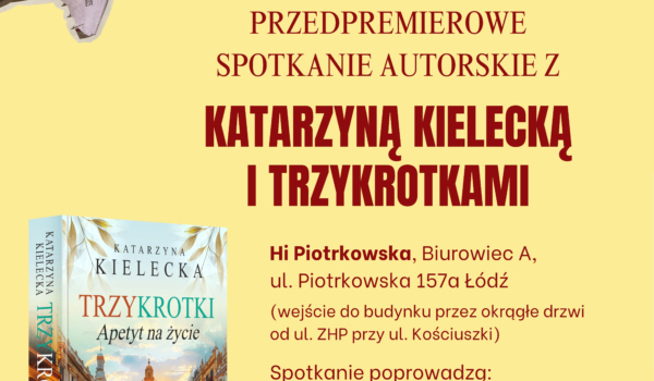 21.09.2025 godzina 17.00 Spotkanie autorskie z Katarzyną Kielecką