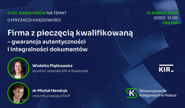 Zapraszamy na bezpłatny cykl webinariów „Cyfryzacja księgowości”