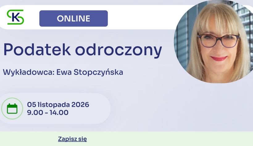 Podatek odroczony – online
